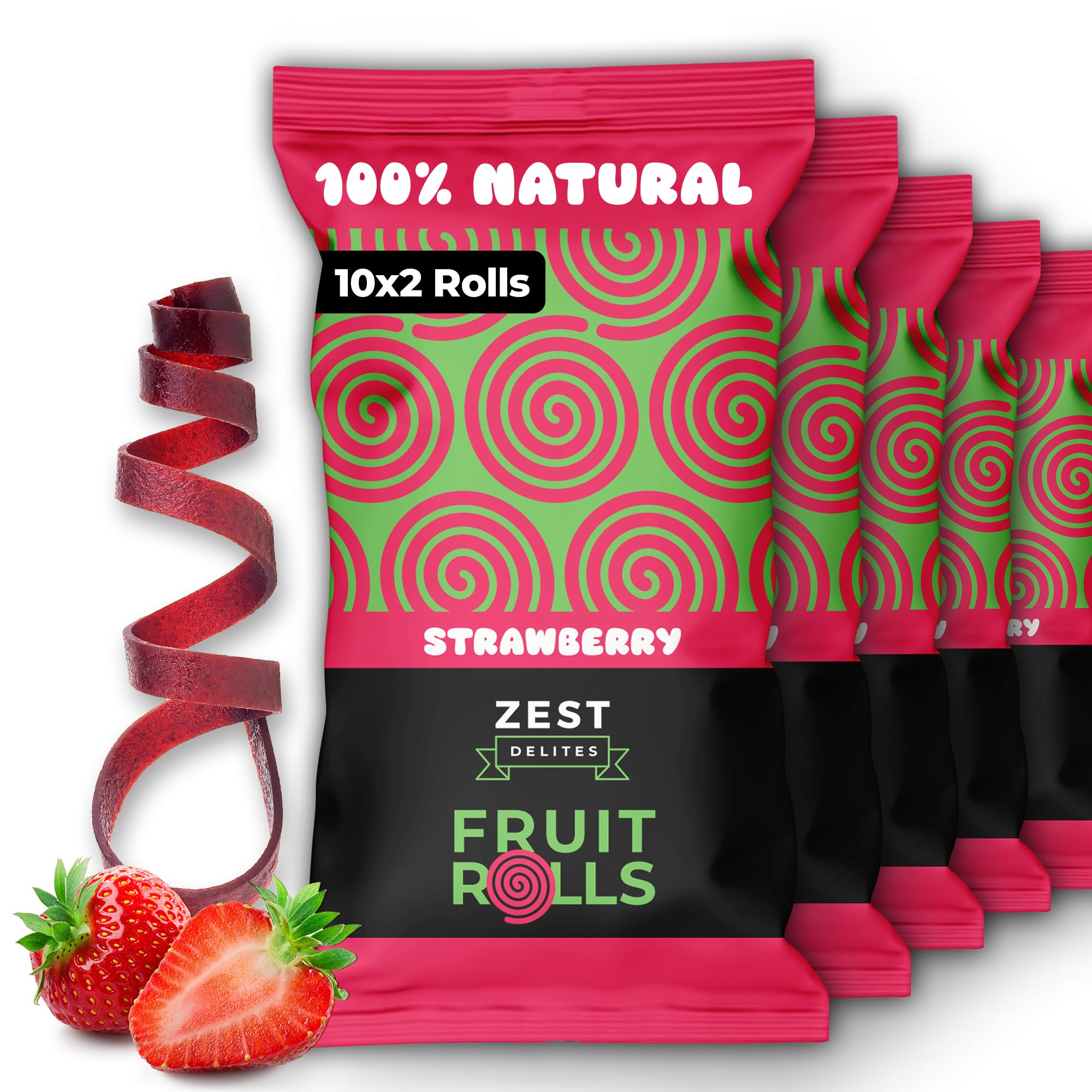 Amazon.com: Fruit Rolls by Zest Delites, 100% Natural Healthy